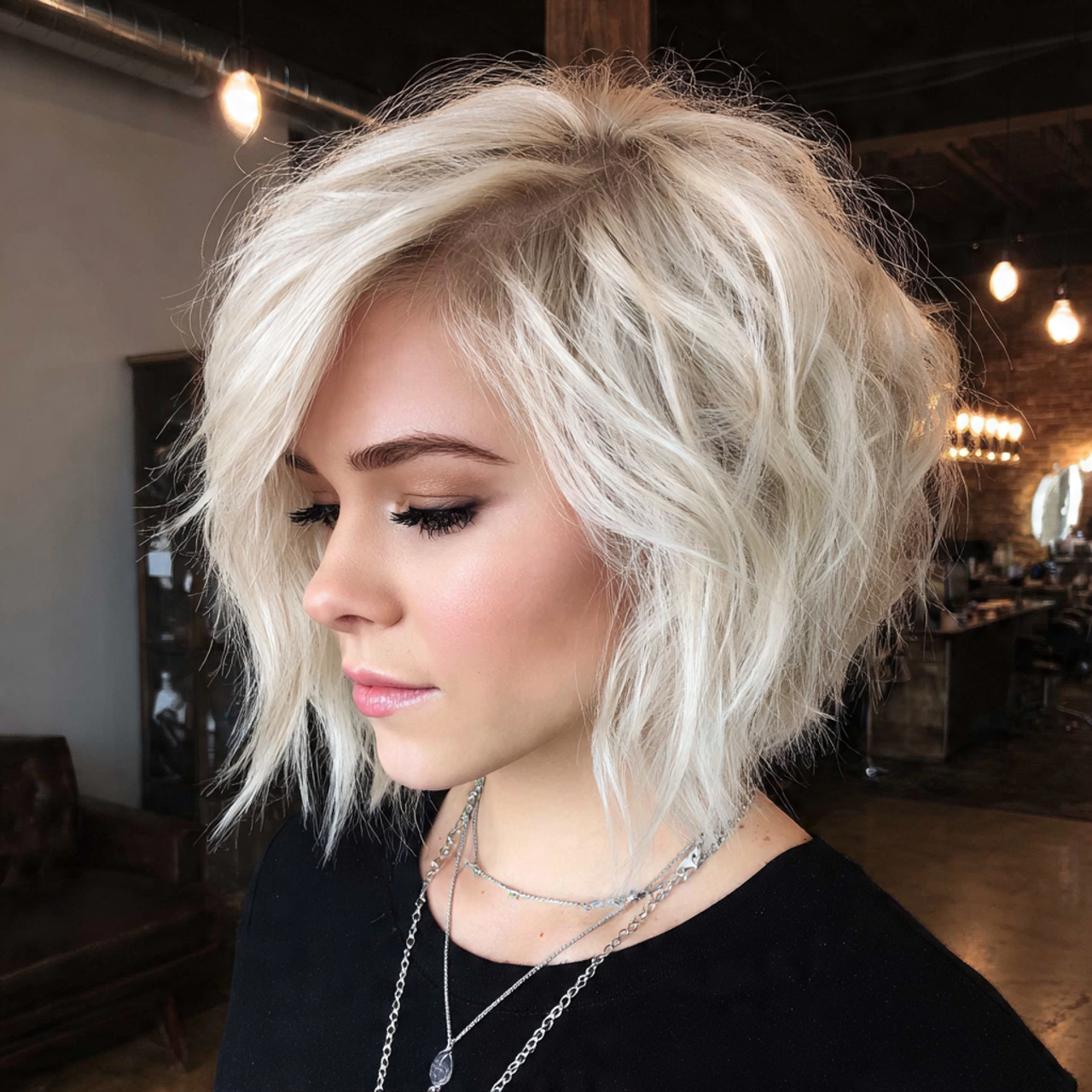 16 Choppy Bob Hairstyle Ideas That Instantly Make You Look Cooler (No Effort Required) 16 angled choppy bob