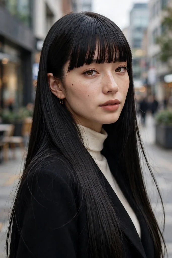 13 Anime Hairstyle Ideas, Sorted by the Character You Want to Channel 4 anime 03 sleek long blunt bangs