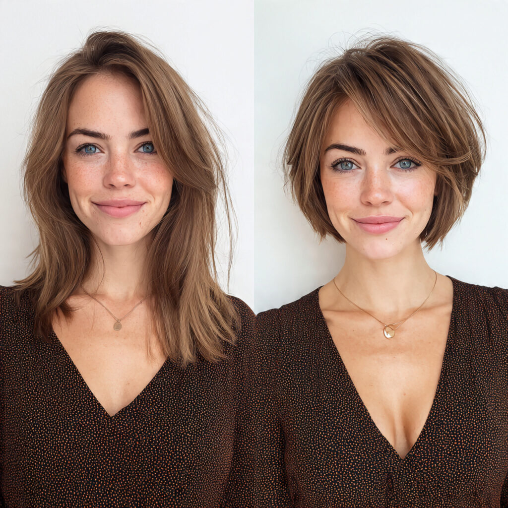 15 Side Bangs Hairstyles That Instantly Make You Look Cooler (Like… Effortlessly Chic Cool) 11 bob cut with side bangs