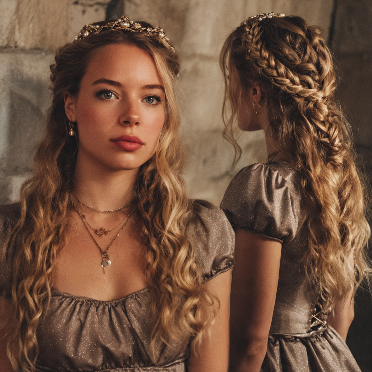 14 Curly Hairstyles with Headbands That Will Instantly Upgrade Your Look (Zero Effort, All Style) 9 Braided Crown + Headband Combo