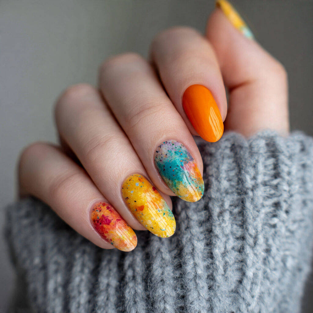 15 Summer Nail Ideas That Are About to Blow Up (And Yes, You’ll Want Them All ) 16 bright accent combo nails