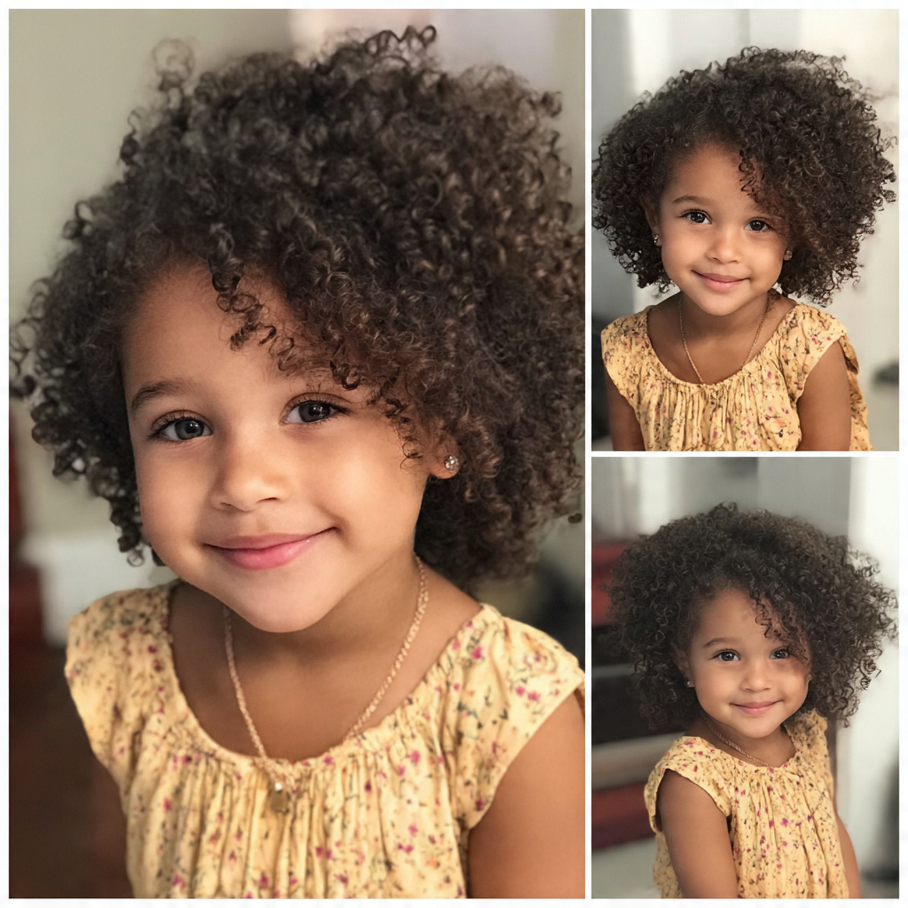 15 Baby Hairstyles Ideas for Short, Fine, and Curly Hair 9 brushed natural curls baby hairstyles