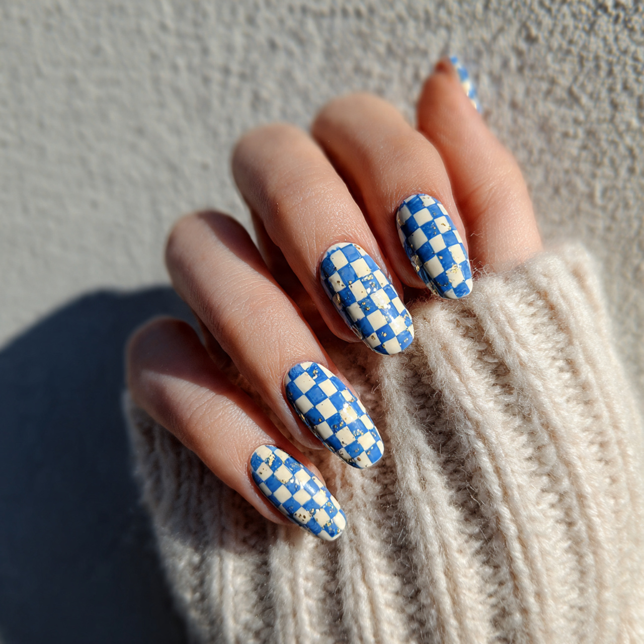 14 Checkered Summer Nails That Are So Cute, You’ll Want a New Mani Every Week 8 checkerboard accent nail