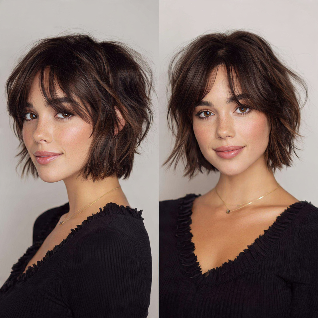 16 Choppy Bob Hairstyle Ideas That Instantly Make You Look Cooler (No Effort Required) 6 chin length choppy bob