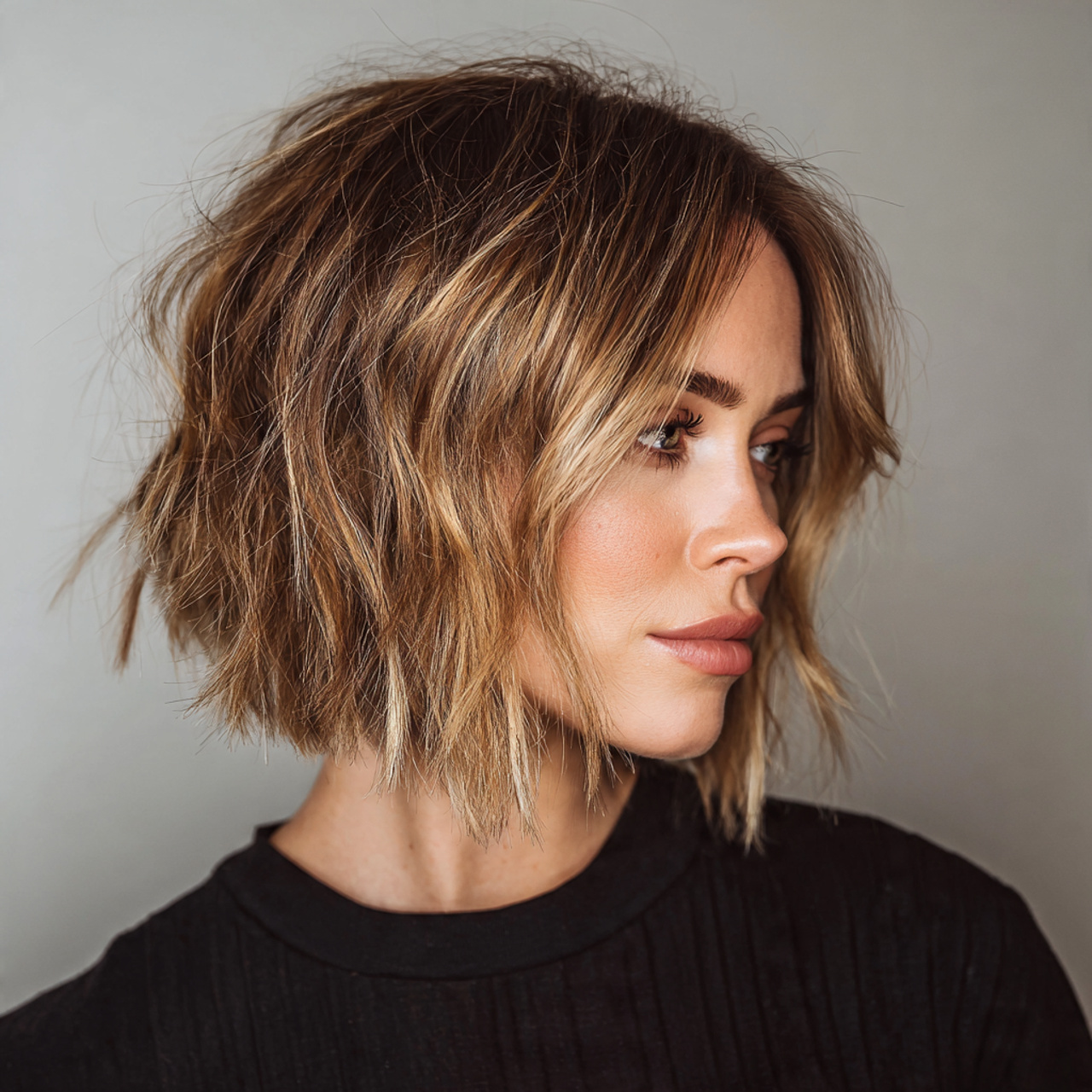 16 Choppy Bob Hairstyle Ideas That Instantly Make You Look Cooler (No Effort Required) 10 choppy bob with highlights