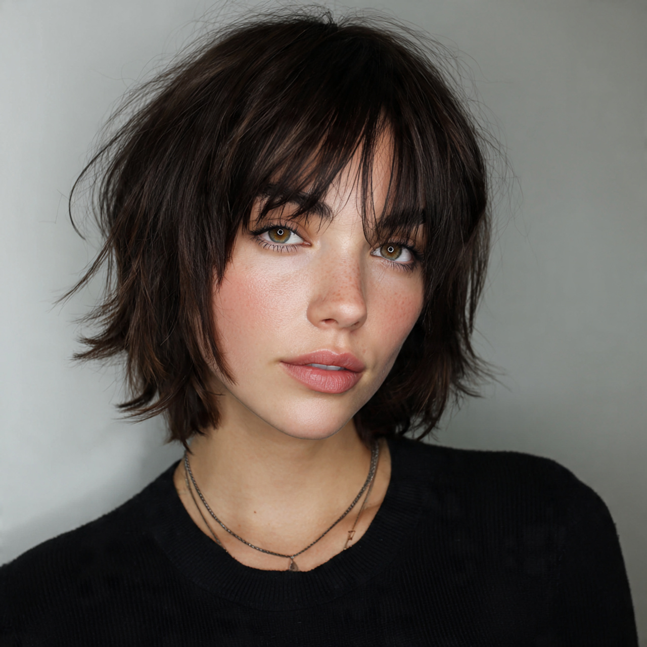 16 Choppy Bob Hairstyle Ideas That Instantly Make You Look Cooler (No Effort Required) 2 Classic Choppy Bob with Soft Layers
