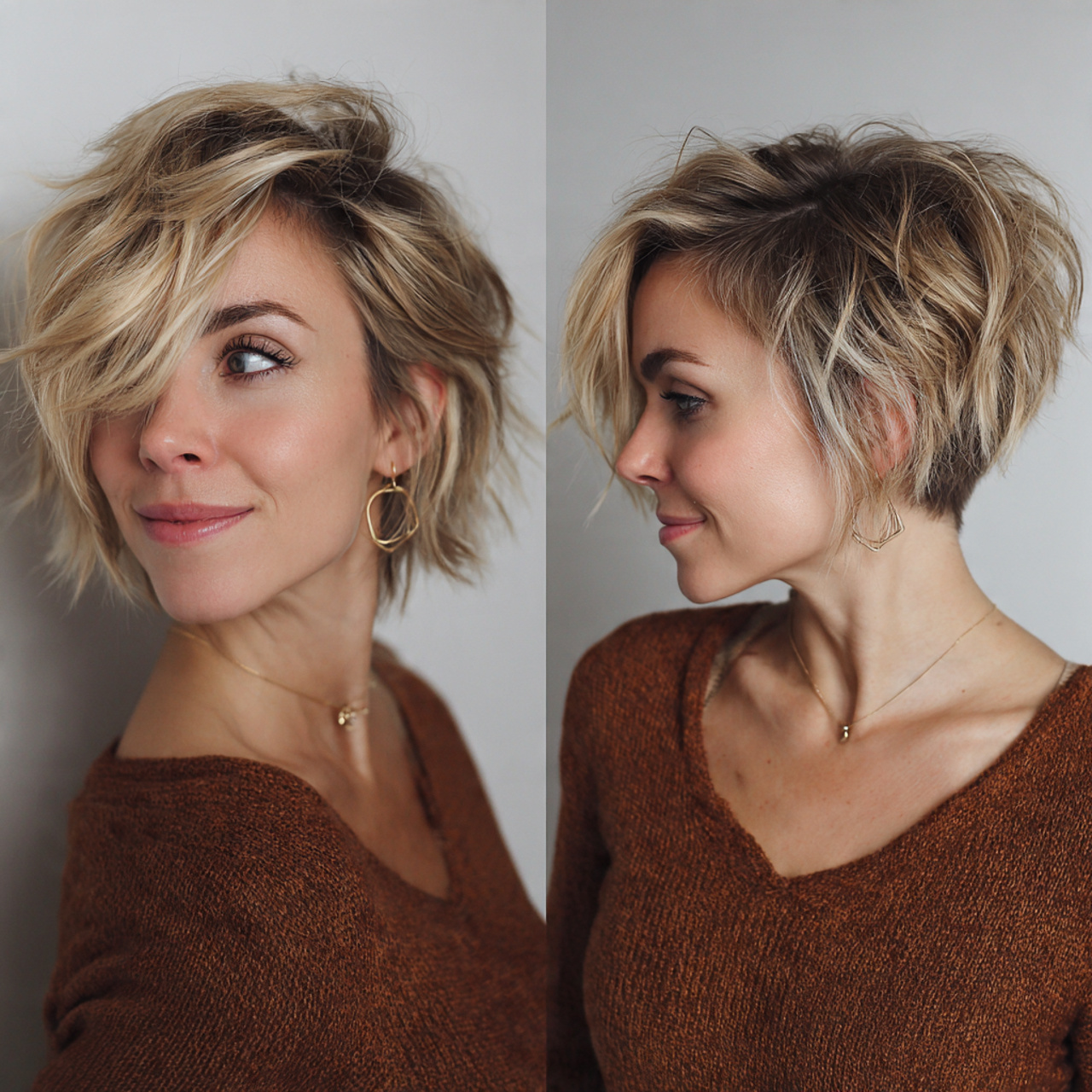 16 Choppy Bob Hairstyle Ideas That Instantly Make You Look Cooler (No Effort Required) 13 choppy bob with undercut