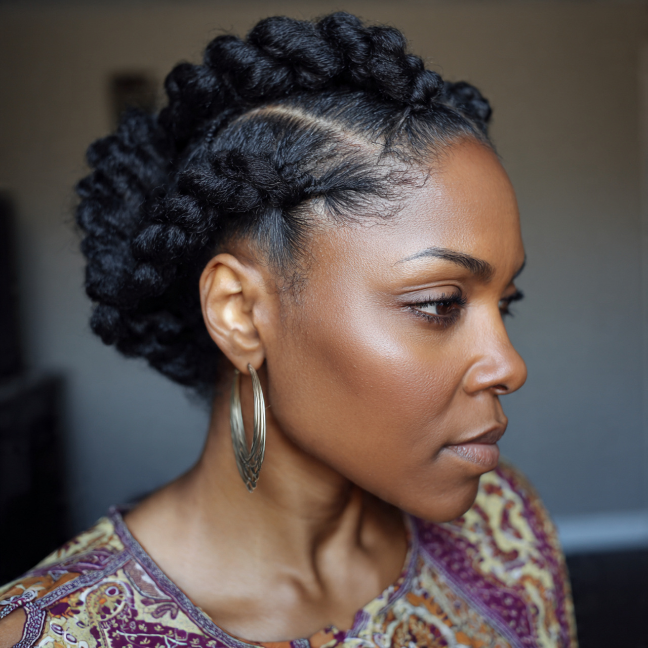 15 Cute Natural Hairstyles Ideas That’ll Make You Ditch Heat Tools ASAP 16 Chunky Flat Twists