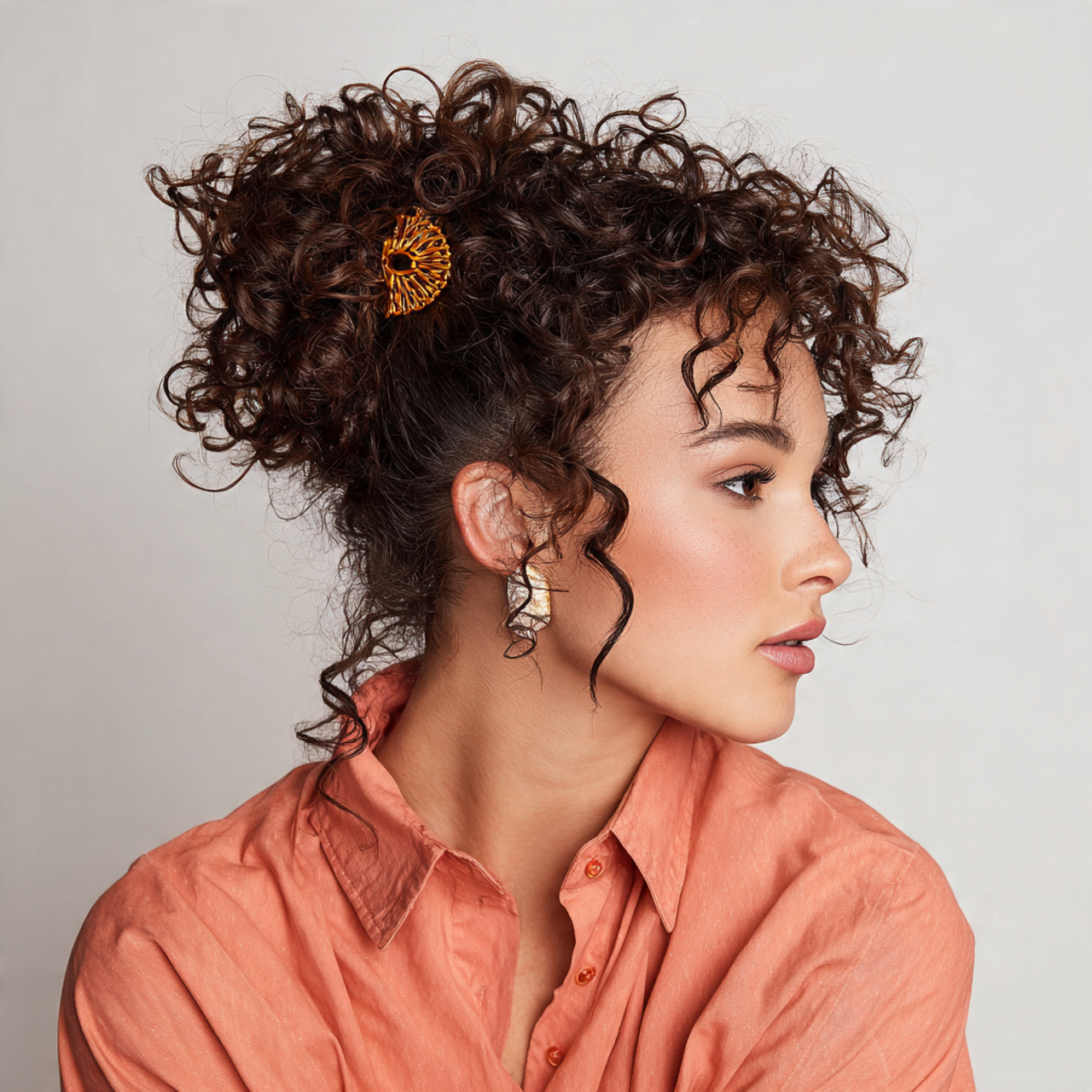 17 Curly Hairstyles Ideas That’ll Instantly Upgrade Your Look (No Bad Hair Days Allowed) 17 Claw Clip Curly Twist