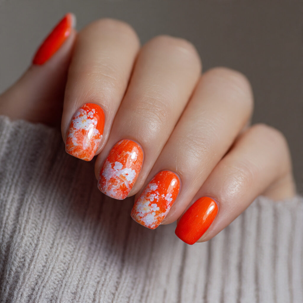 16 Short Summer Nails That Are So Cute, You’ll Want to Screenshot Every Single One 6 coral pop nails