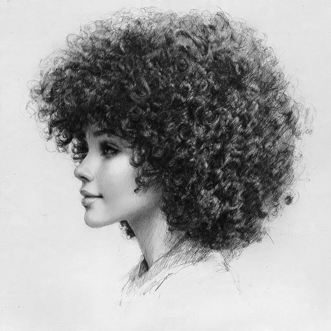15 Curly Hairstyles Drawing Ideas That Will Make Your Sketchbook Look Instantly Cooler 7 Curly Afro