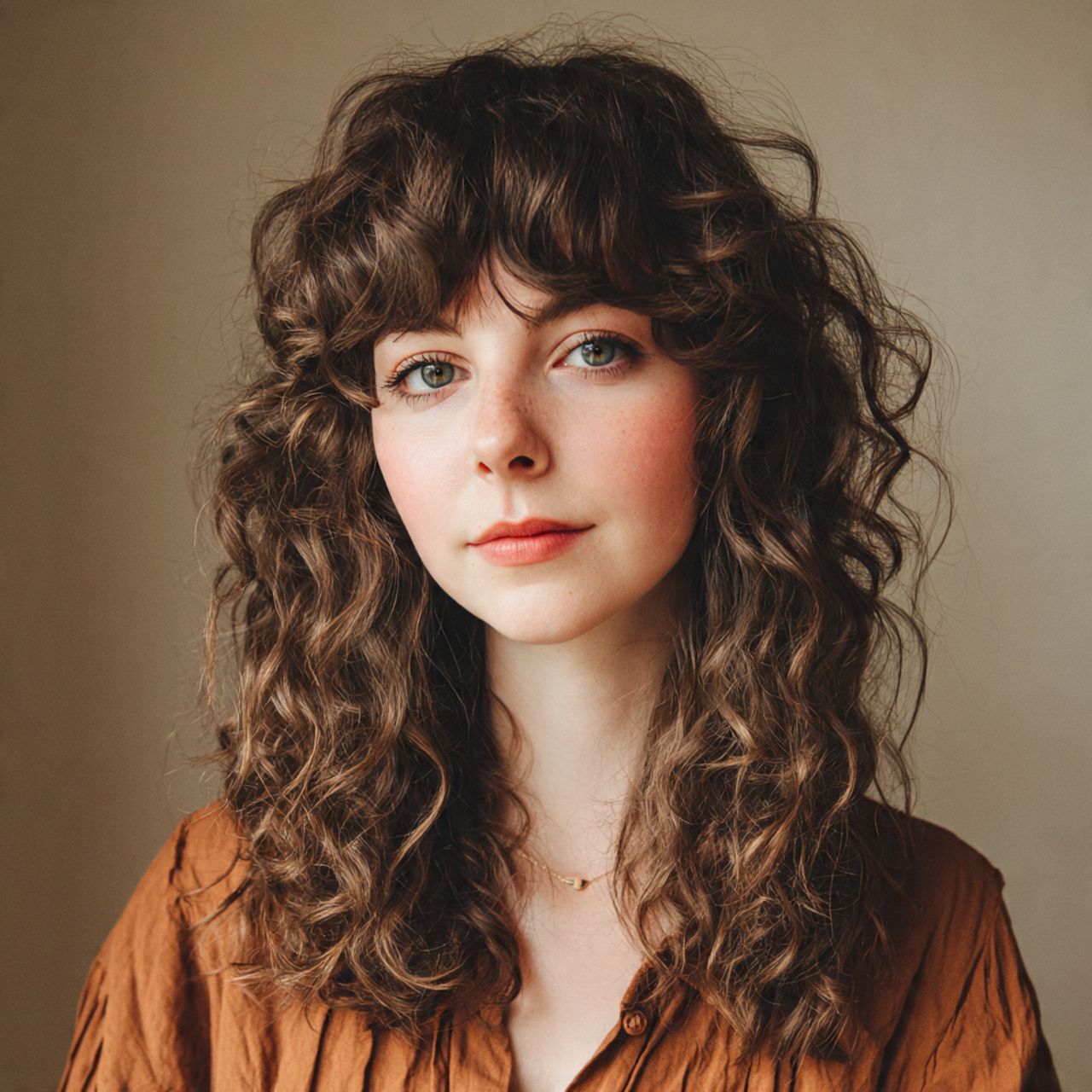 16 Curly Hairstyles for Work That Make You Look Effortlessly Put-Together (Even on Zero Coffee) 16 Curly Bangs + Loose Layers