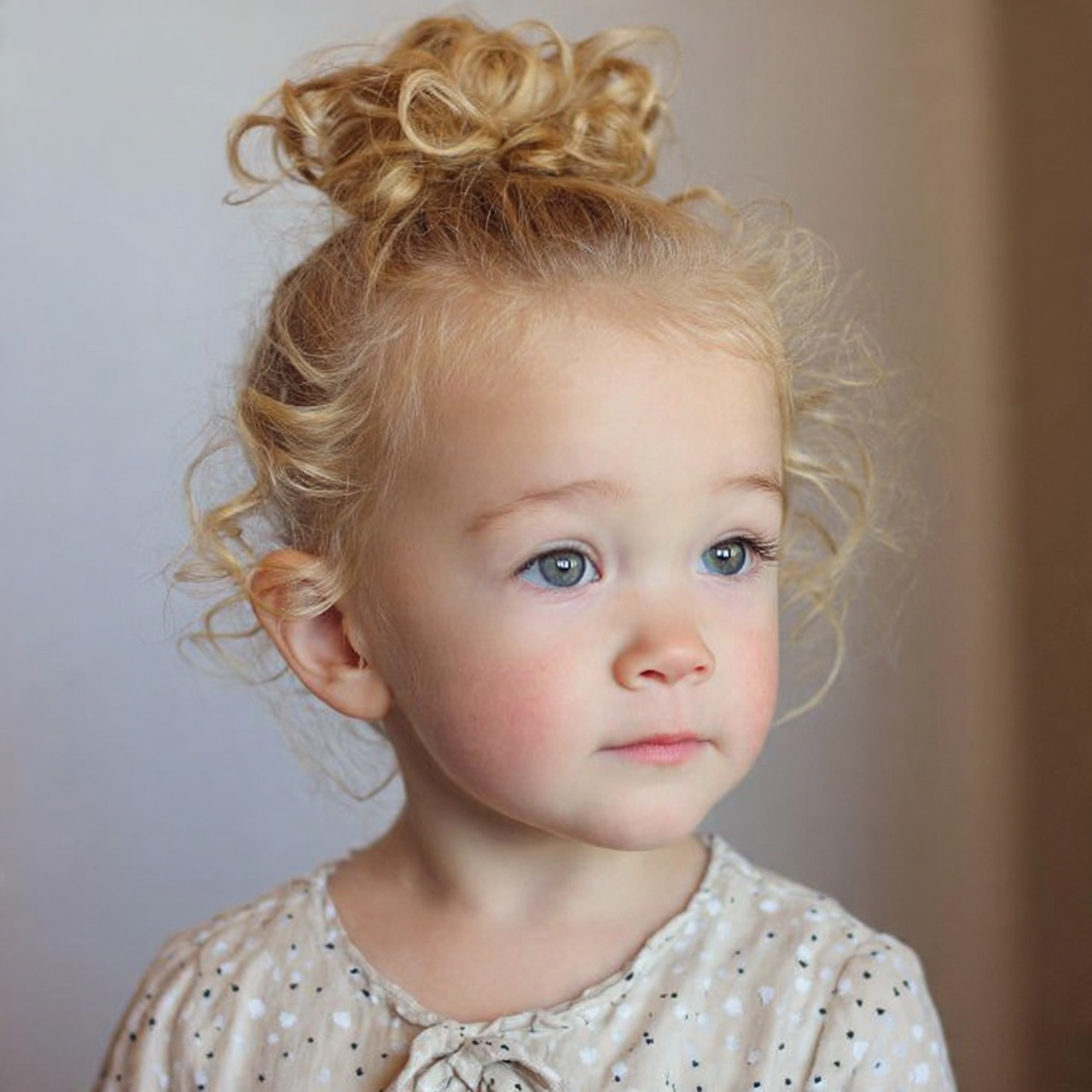 15 Baby Hairstyles Ideas for Short, Fine, and Curly Hair 14 curly top knot for toddlers for baby hairstyles
