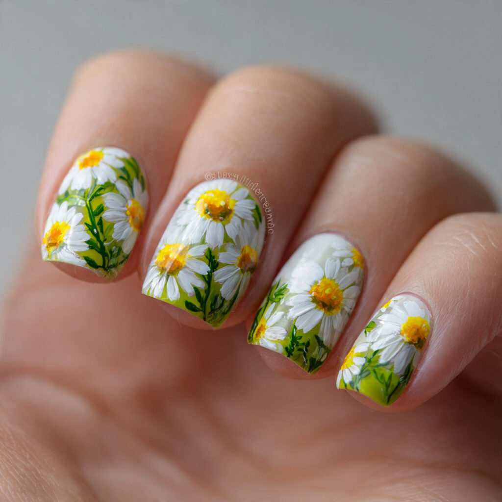 15 Summer Nail Ideas That Are About to Blow Up (And Yes, You’ll Want Them All ) 14 daisy nail art