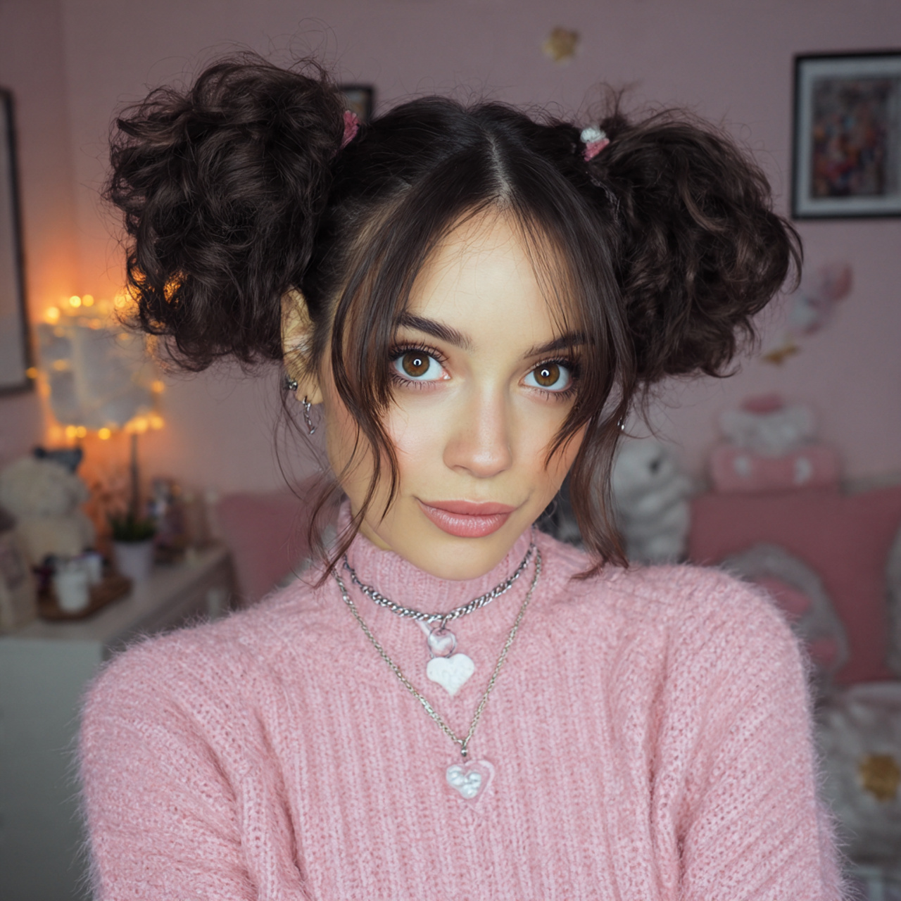 16 Adorable Curly Hairstyles for Kids That’ll Make Everyone Say “Wait… Who Did Their Hair?!” 3 Double Puff Pigtails