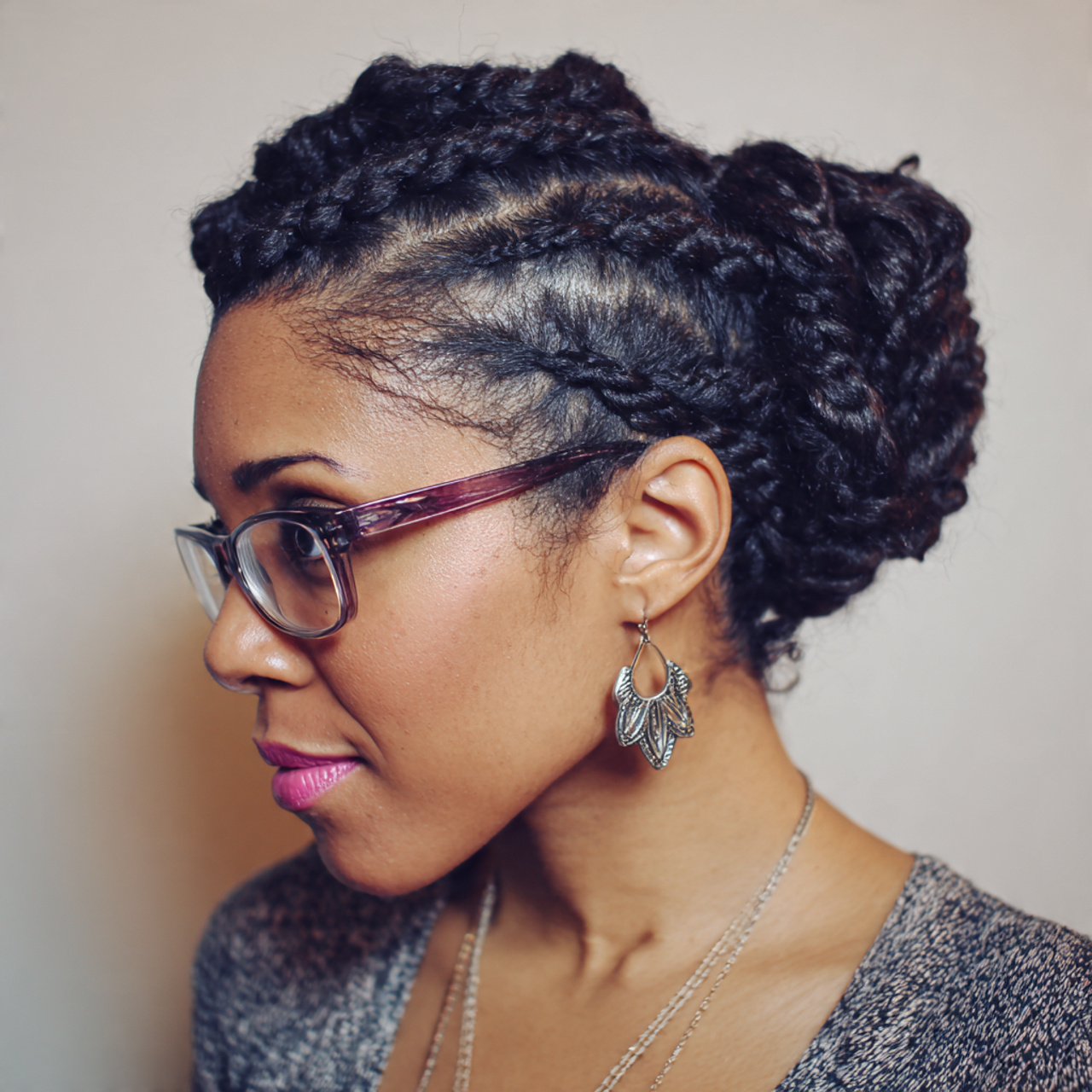 16 Flat Twist Hairstyles That Will Instantly Upgrade Your Look (And Yes, You Can Totally Pull These Off ) 5 Flat Twists into a Bun