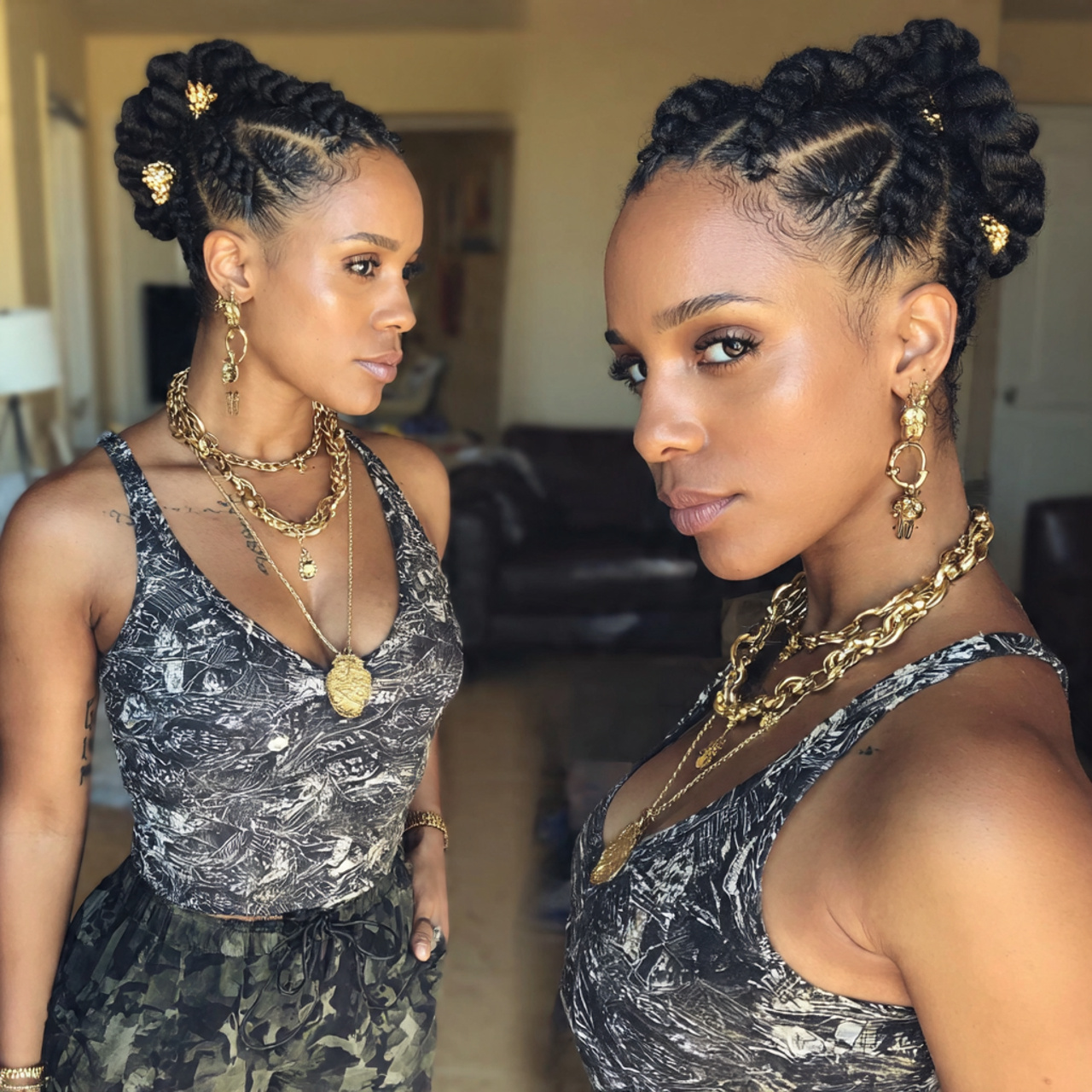 16 Flat Twist Hairstyles That Will Instantly Upgrade Your Look (And Yes, You Can Totally Pull These Off ) 17 flat twists with accessories