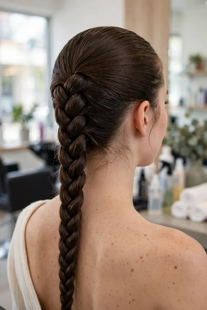 16 French Braid Hairstyles, Answered Like Letters From Real Situations 2 french 01 sleek single