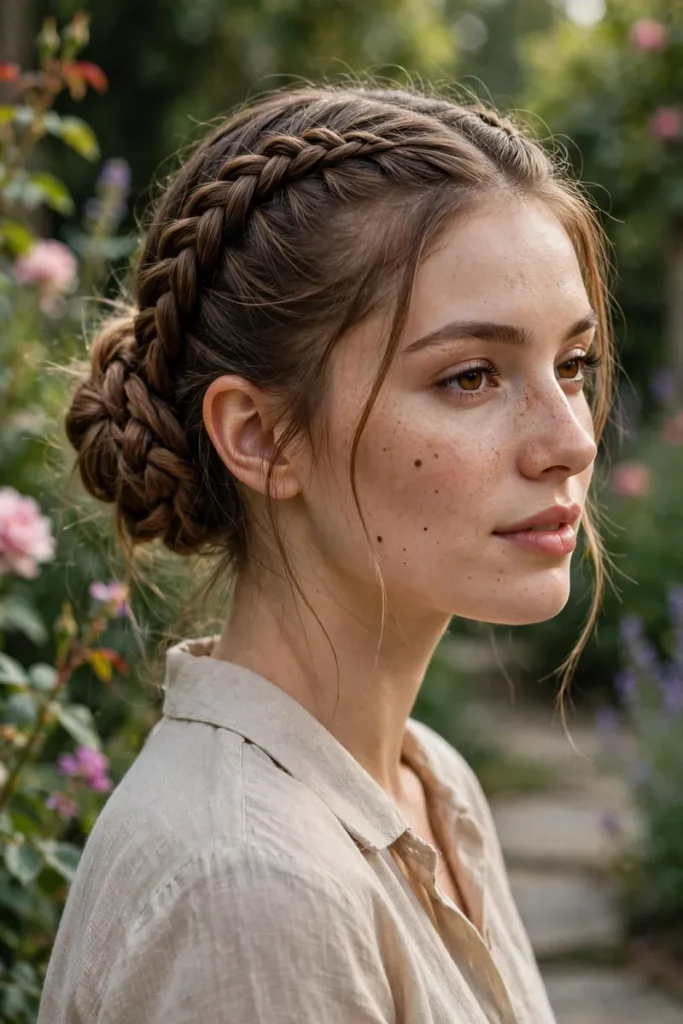 16 French Braid Hairstyles, Answered Like Letters From Real Situations 3 french 02 double into bun