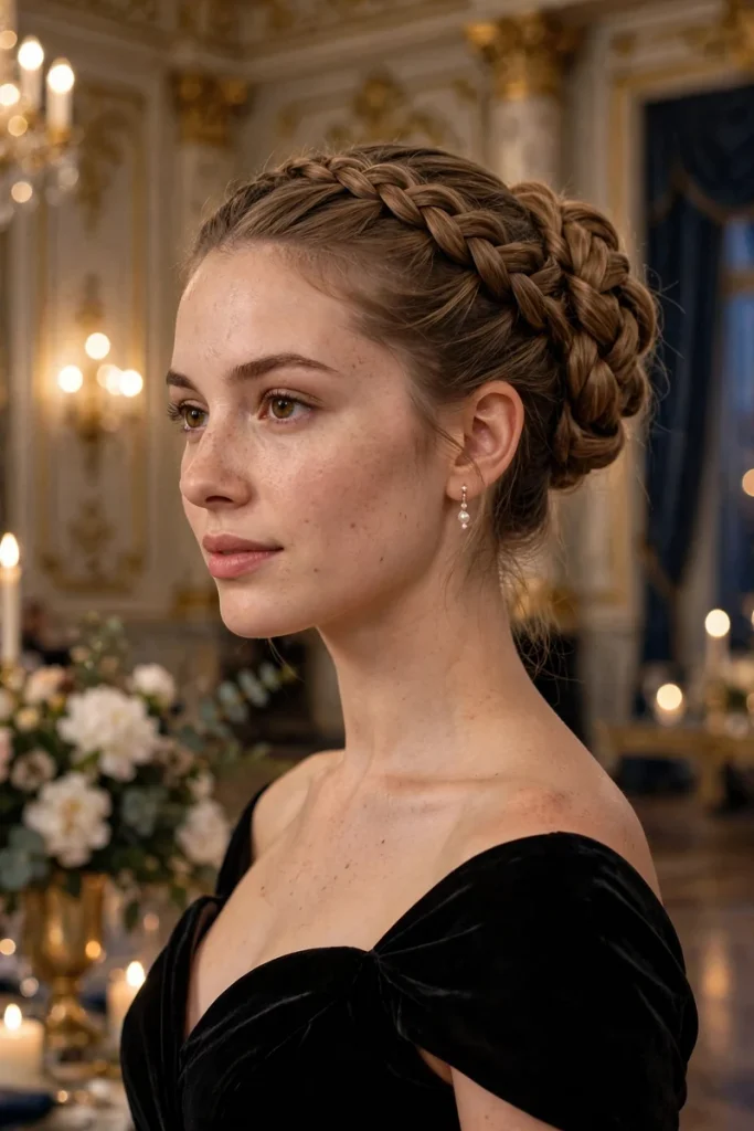 16 French Braid Hairstyles, Answered Like Letters From Real Situations 6 french 05 updo gathered