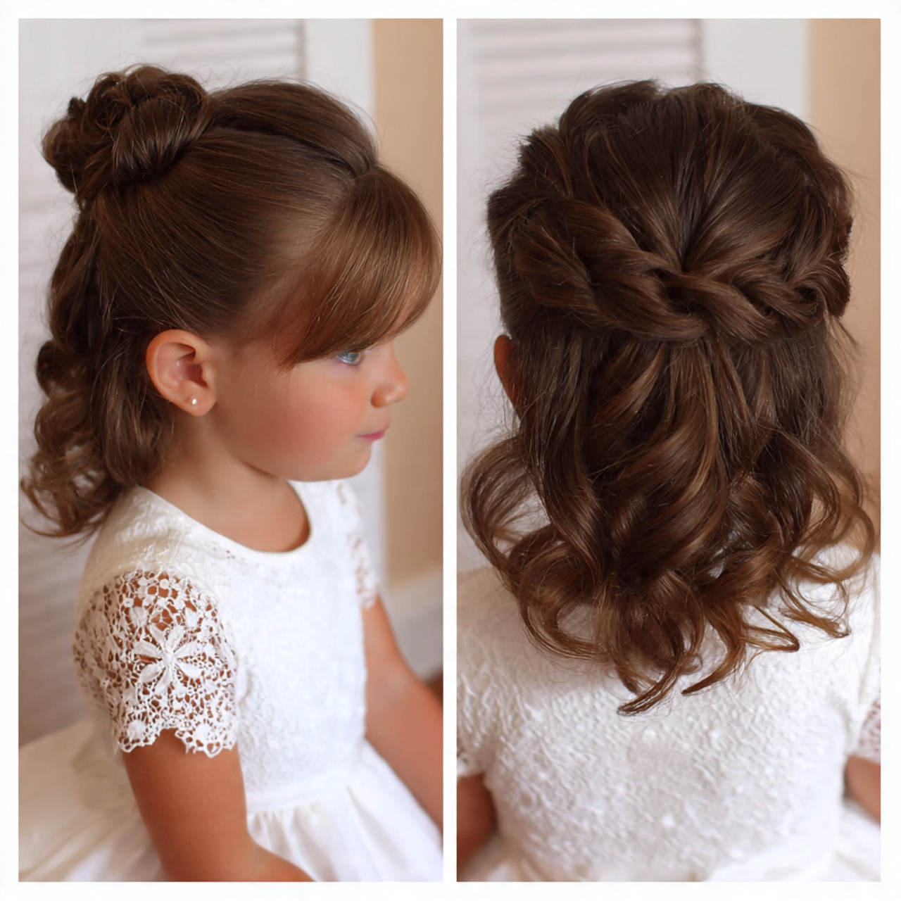 15 Baby Hairstyles Ideas for Short, Fine, and Curly Hair 6 half up baby hairstyle for baby hairstyles
