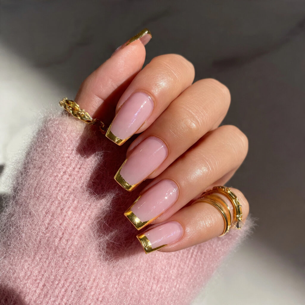 17 Gold Summer Nails That Scream “Main Character Energy” (Because Basic Just Isn’t It) 4 image 1046713888527746