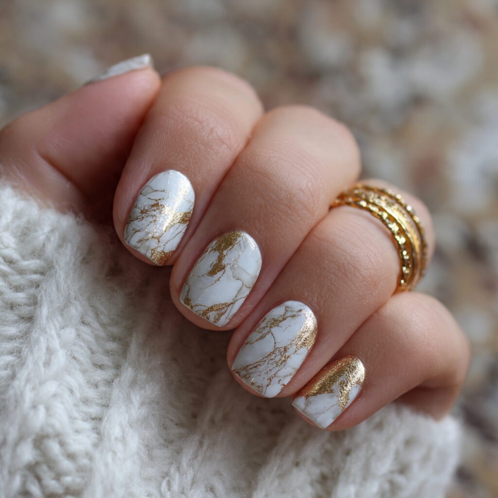 17 Gold Summer Nails That Scream “Main Character Energy” (Because Basic Just Isn’t It) 10 image 1046715398527595