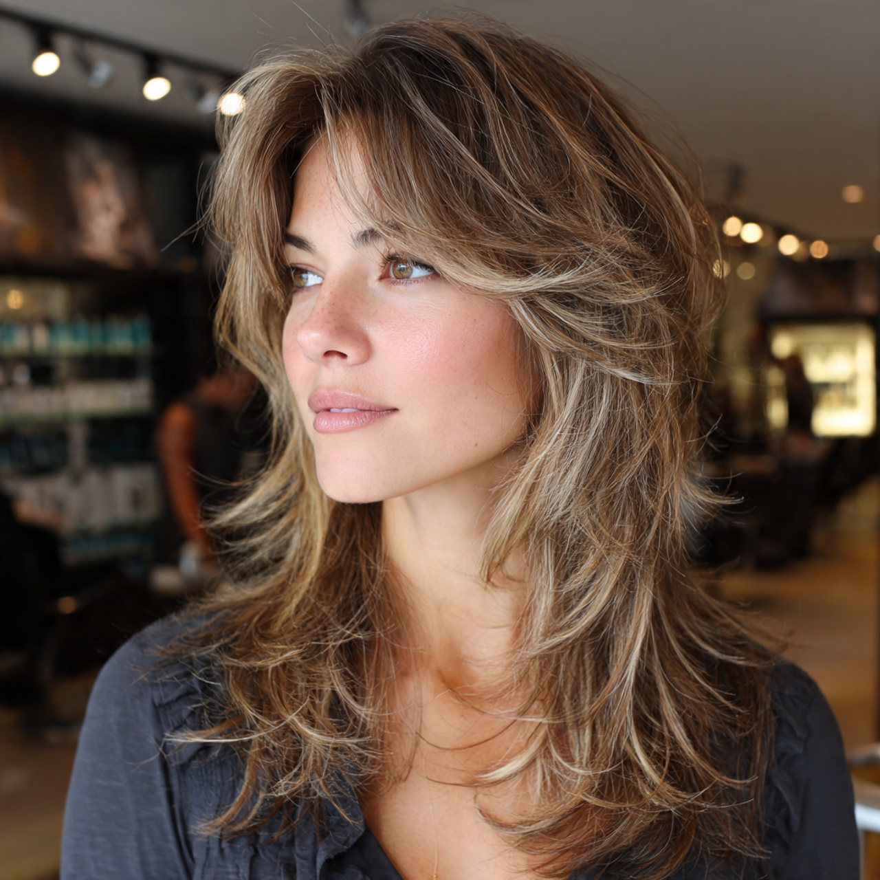15 Shag Hairstyle Ideas That Will Instantly Make You Look Cooler (No Effort Required) 12 Layered Shag with Highlights