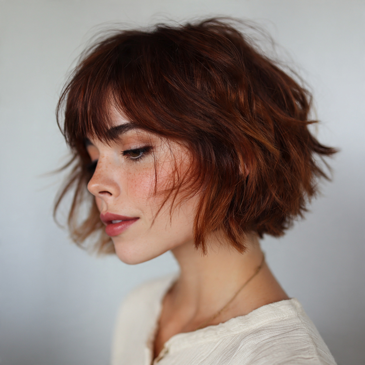 16 Choppy Bob Hairstyle Ideas That Instantly Make You Look Cooler (No Effort Required) 9 messy choppy bob