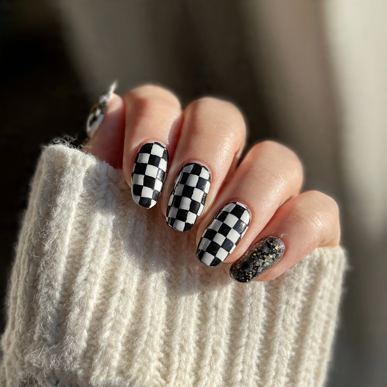 14 Checkered Summer Nails That Are So Cute, You’ll Want a New Mani Every Week 14 micro checkered nails