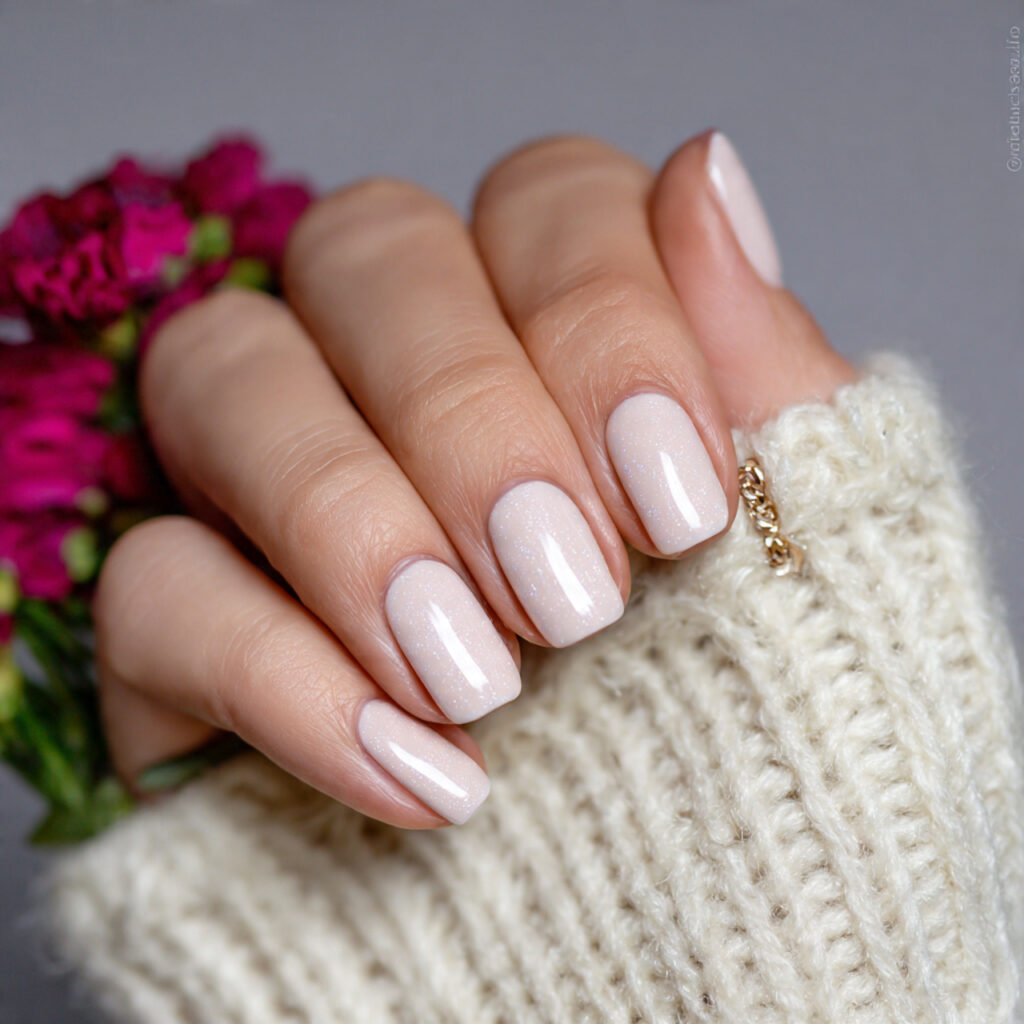 13 Simple Summer Nails That’ll Make You Feel Instantly Put-Together (Even If You’re in Flip-Flops) 2 milky white nails 1