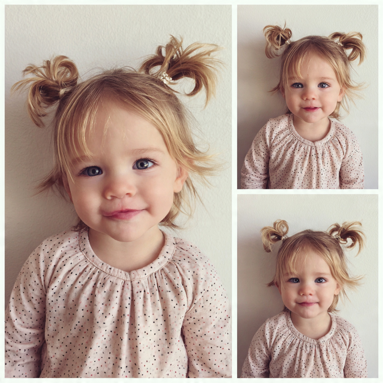 15 Baby Hairstyles Ideas for Short, Fine, and Curly Hair 10 mini pigtails for baby hairstyles