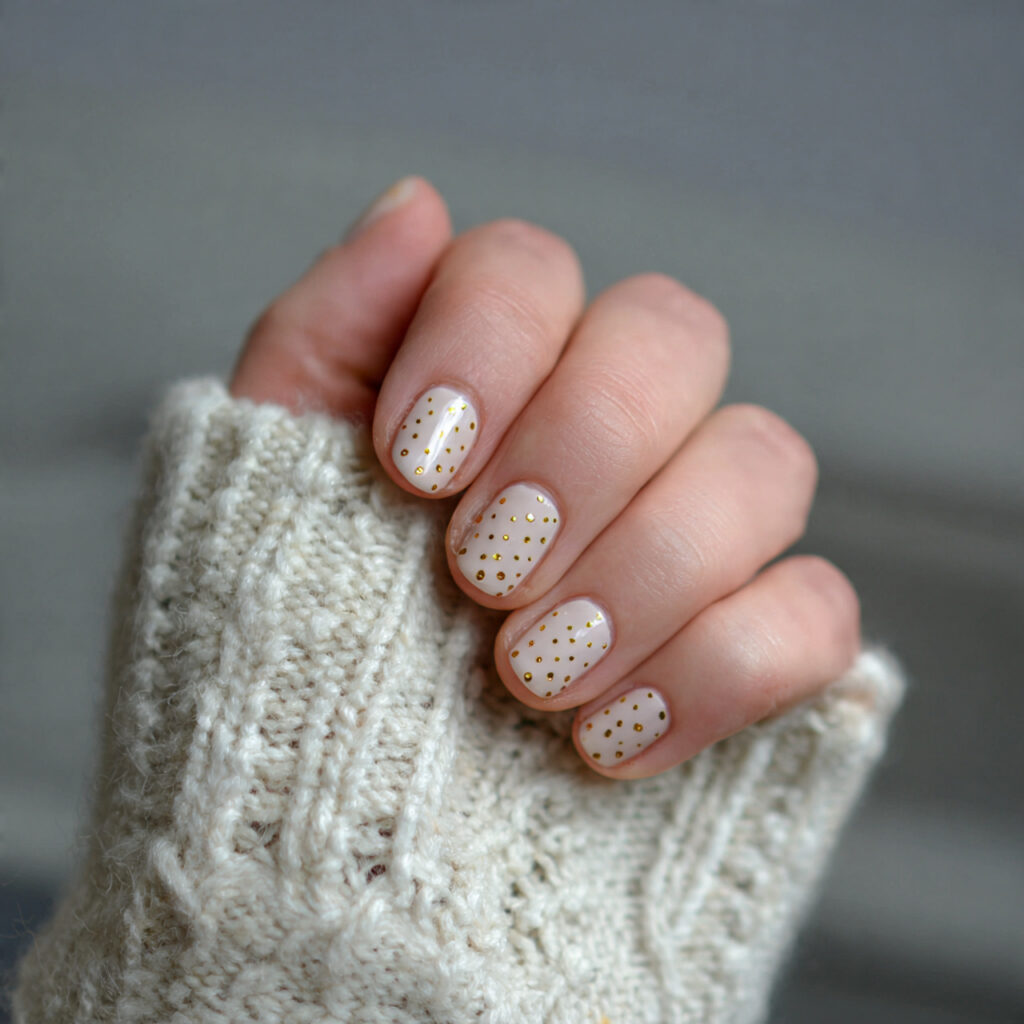 17 Gold Summer Nails That Scream “Main Character Energy” (Because Basic Just Isn’t It) 18 minimal gold dot nails