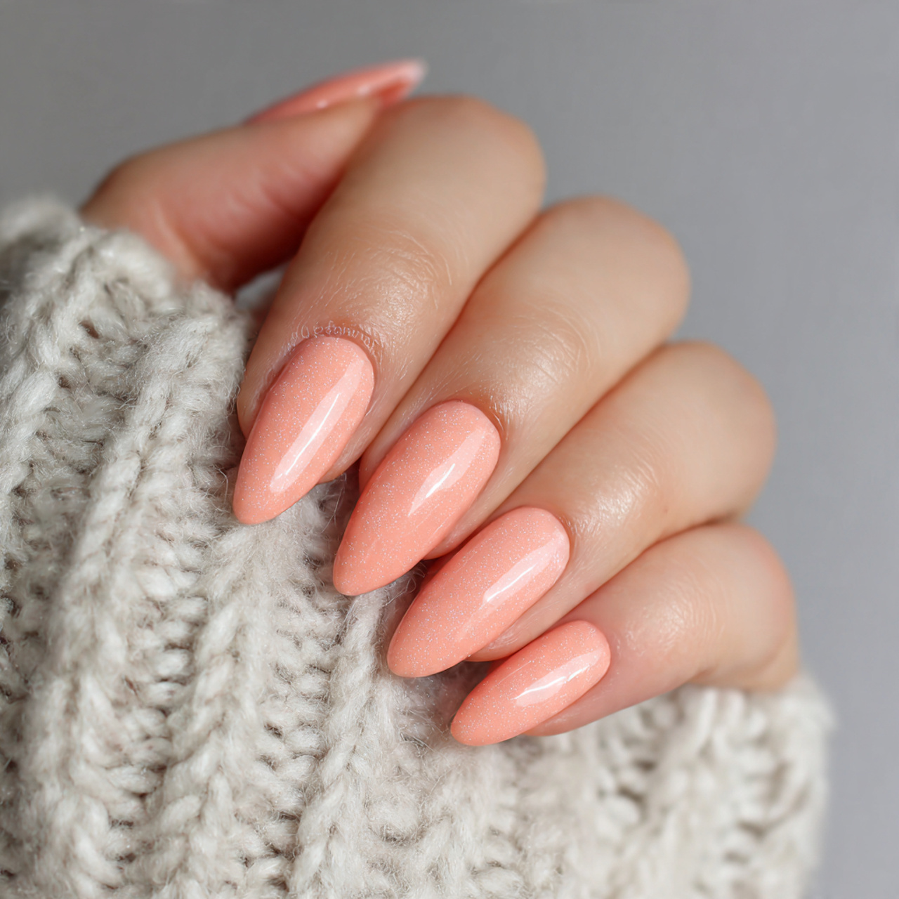 15 Cat Eye Summer Nails That Will Make Your Hands Look Expensive (Without Even Trying) 14 peachy cat eye soft summer look nails