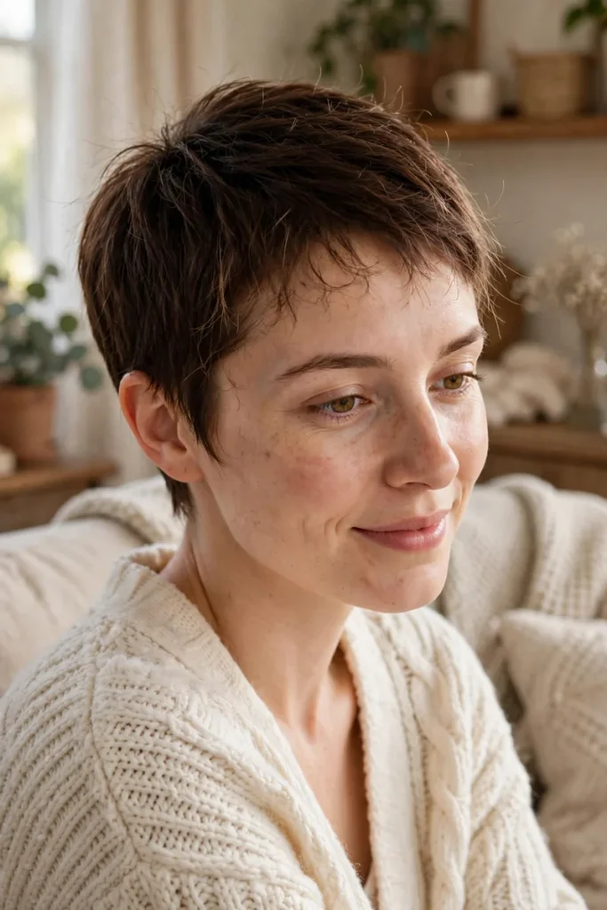 14 Pixie Hairstyle Ideas for Every Reason You Want to Go Short 10 pixie 09 postpartum regrowth