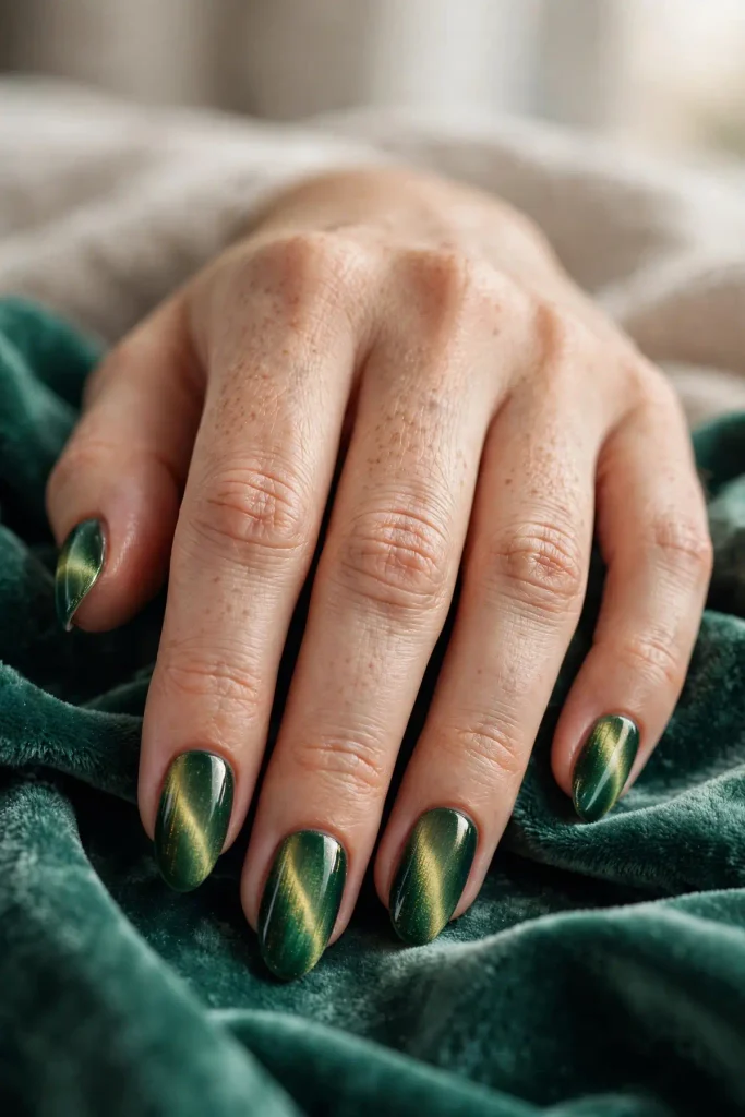 15 Cat Eye Summer Nails: Light You Can Wear 3 s01 velvet cat eye