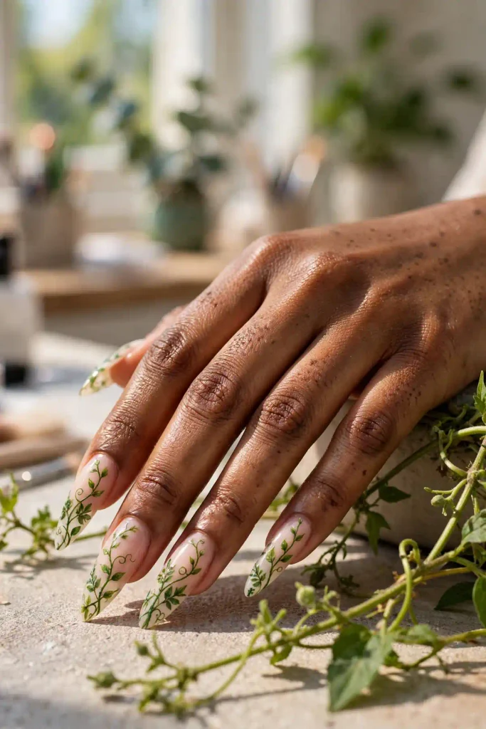 18 Long Summer Nails: Maximum Length, Maximum Impact 5 s03 climbing vine