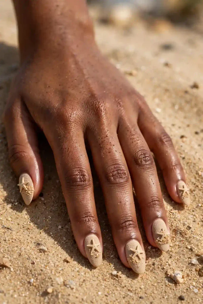 17 Starfish Summer Nails: A Tide Pool on Your Fingertips 5 s03 starfish in the sand