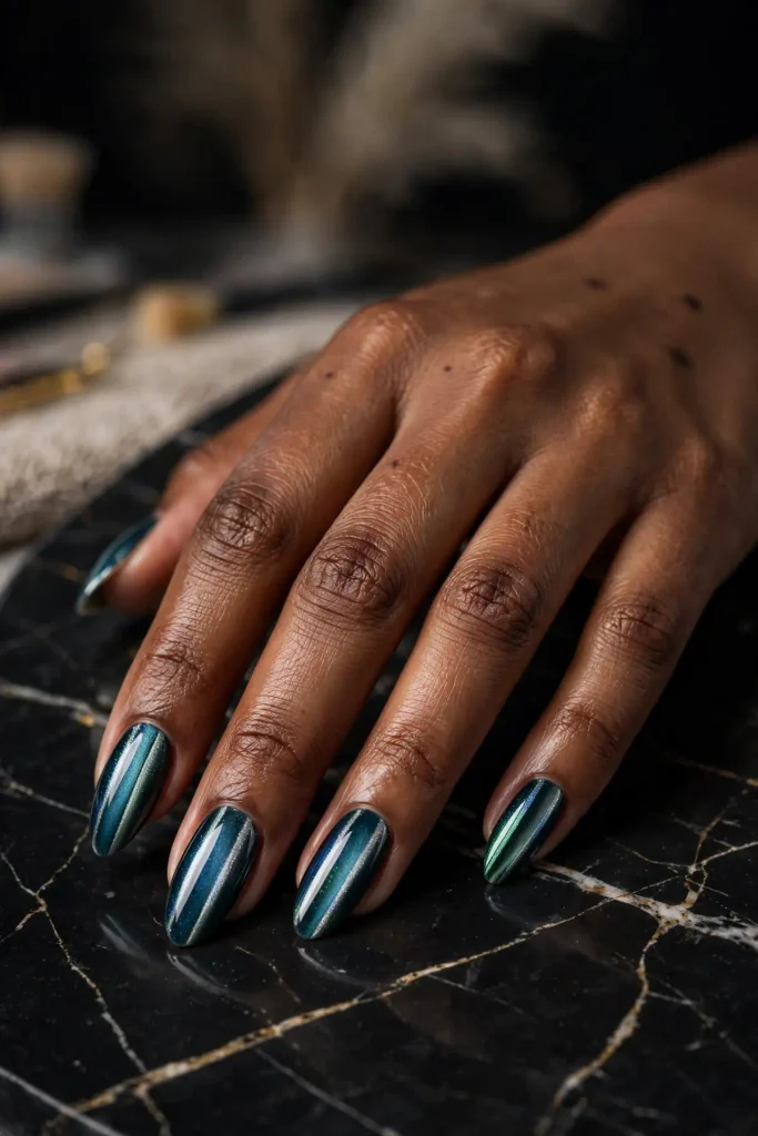 15 Cat Eye Summer Nails: Light You Can Wear 6 s04 double line cat eye