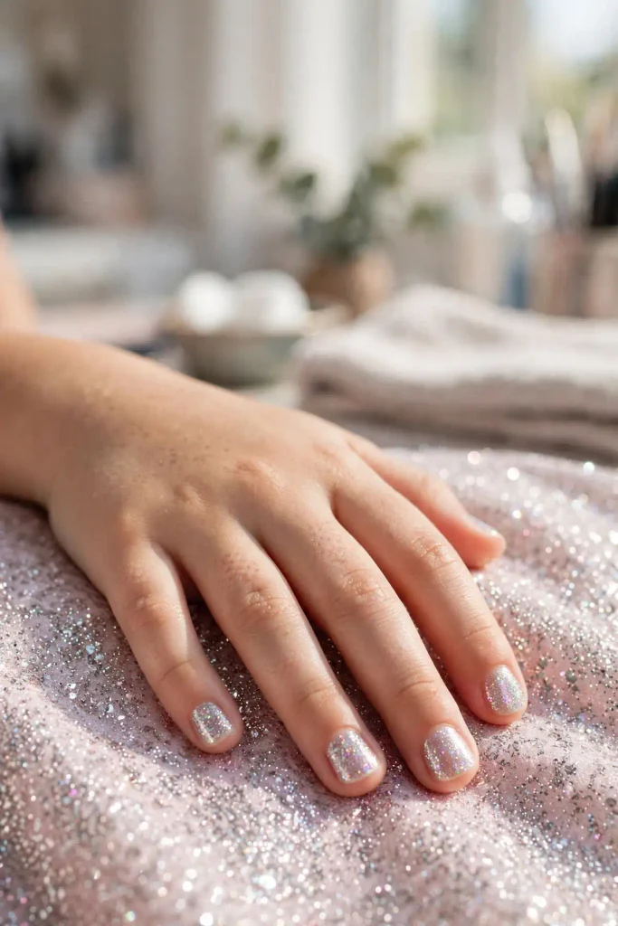 16 Summer Nails for Kids: Safe, Fun, and Made for Little Hands 6 s04 glitter topper magic