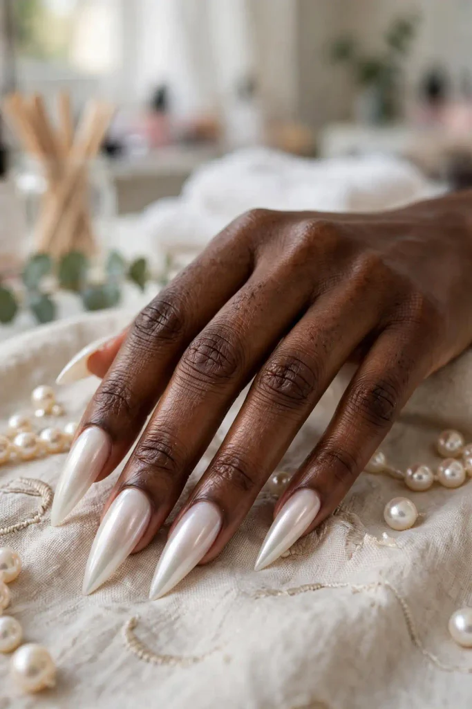 18 Stiletto Summer Nails: The Sharpest Shape of the Season 6 s04 pearl stiletto