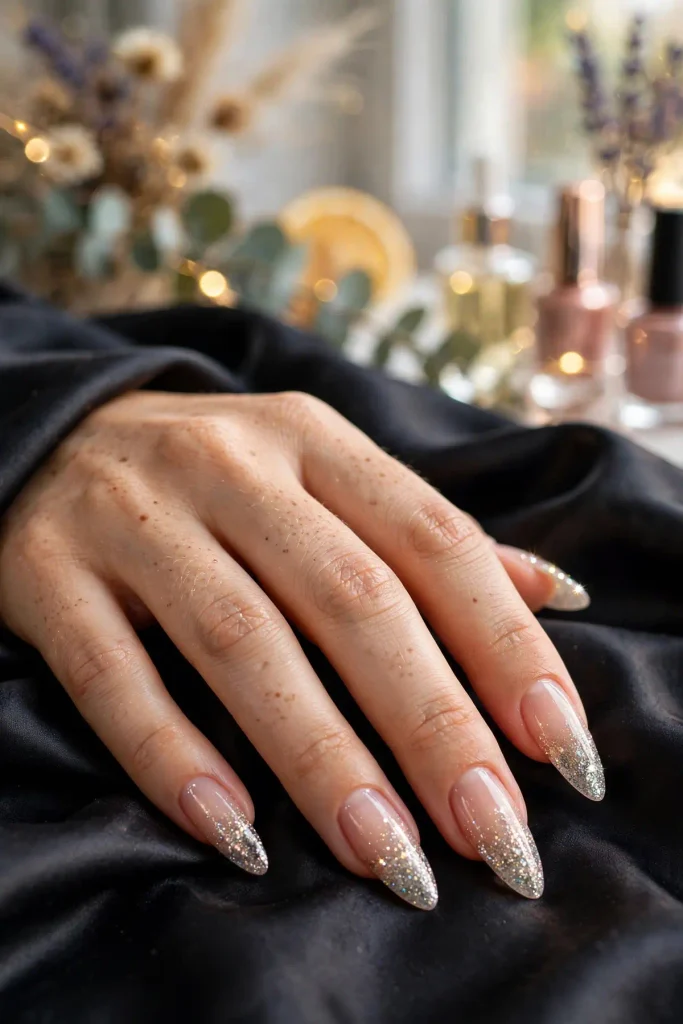 18 Long Summer Nails: Maximum Length, Maximum Impact 9 s07 glitter fade tips