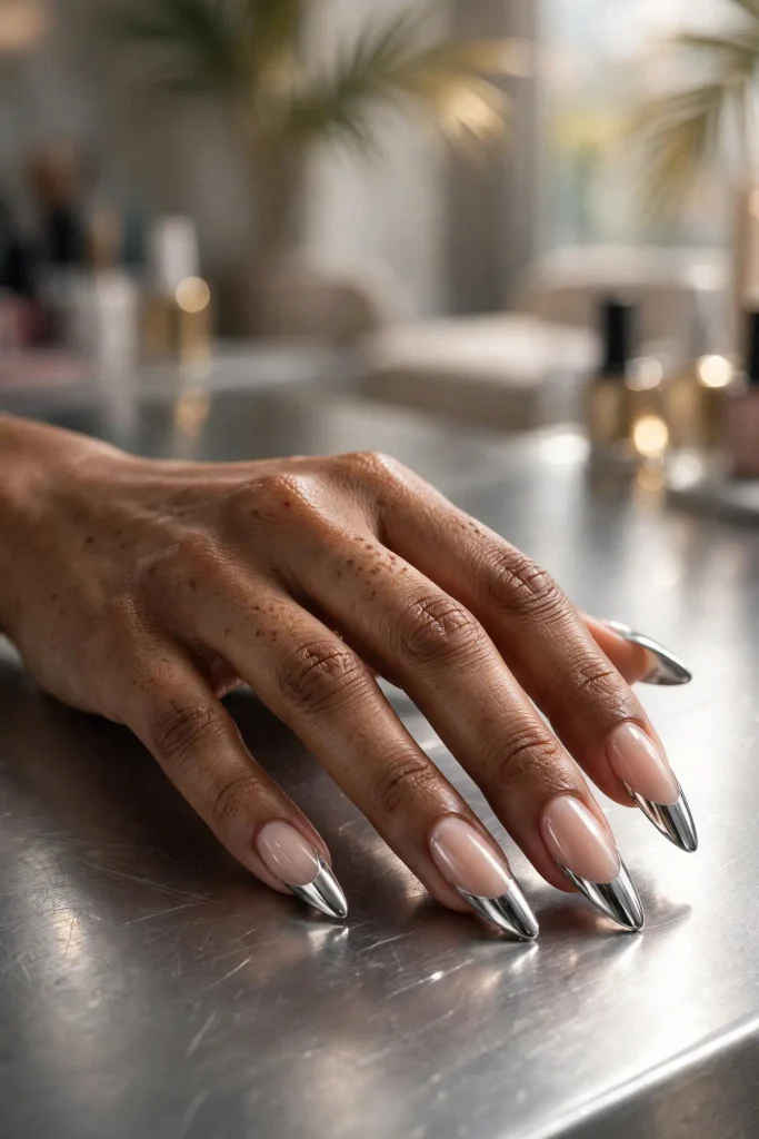 18 Long Summer Nails: Maximum Length, Maximum Impact 10 s08 chrome tips