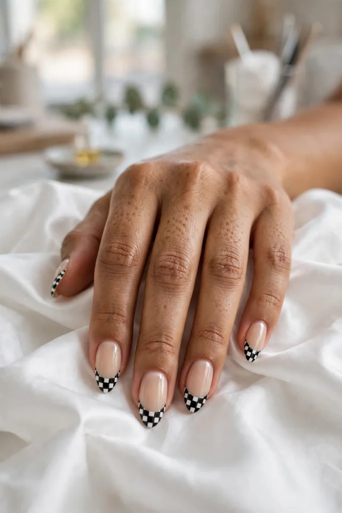 14 Checkered Summer Nails: The Pattern That Never Misses 12 s10 checkered tips