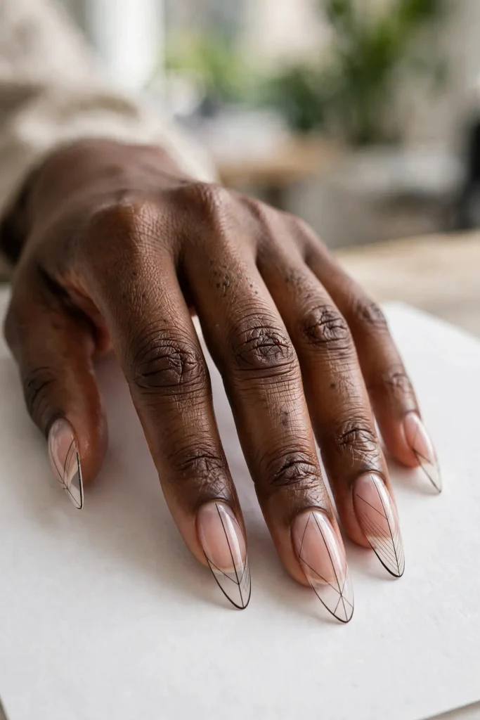 18 Long Summer Nails: Maximum Length, Maximum Impact 14 s12 negative space lines