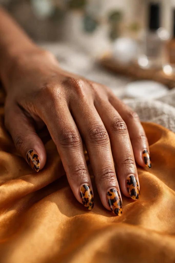 16 Summer Blooming Gel Nail: Where Chemistry Becomes Art 14 s12 tortoise shell