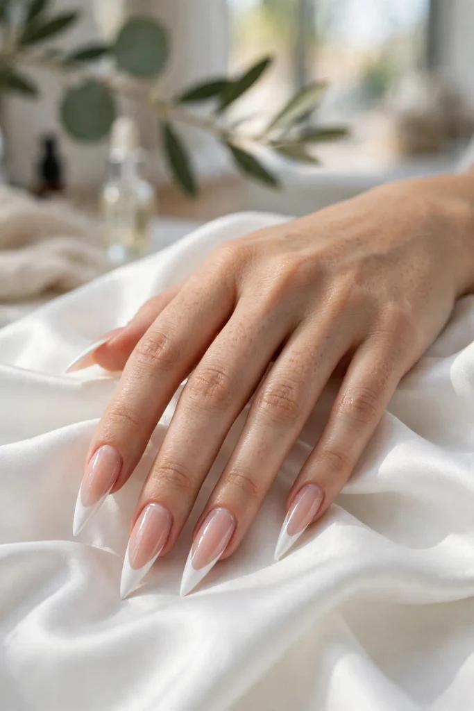18 Stiletto Summer Nails: The Sharpest Shape of the Season 15 s13 sharp french