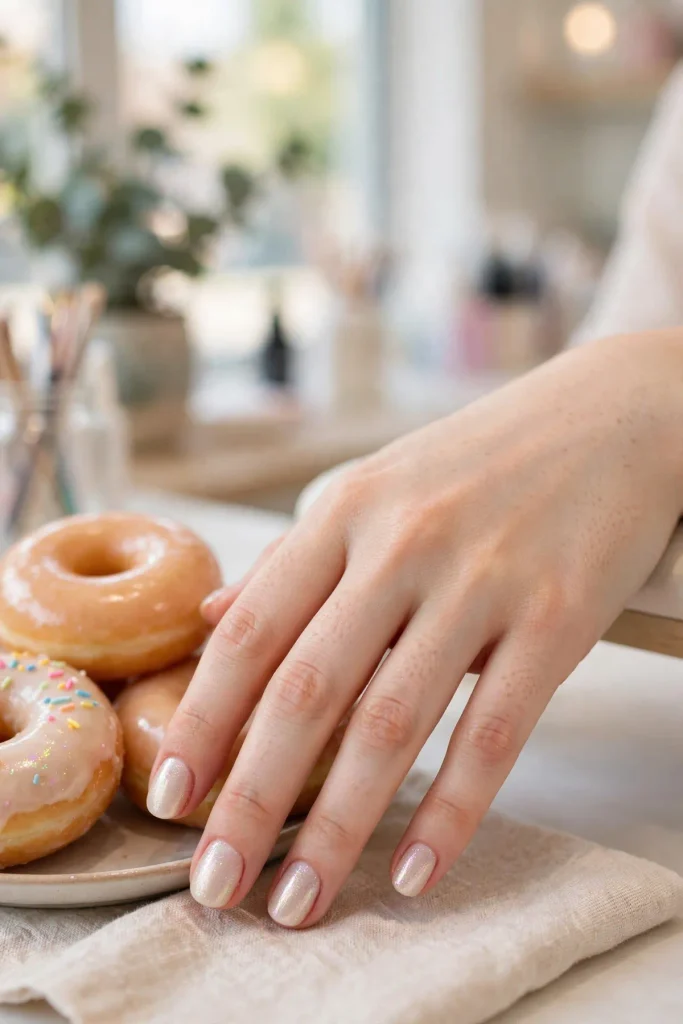 16 Summer Nails for Kids: Safe, Fun, and Made for Little Hands 17 s15 glazed donut lite
