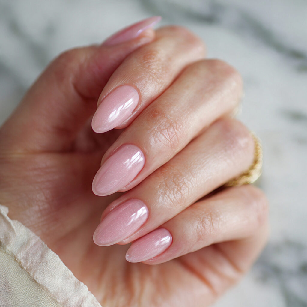 13 Simple Summer Nails That’ll Make You Feel Instantly Put-Together (Even If You’re in Flip-Flops) 7 sheer gloss nails