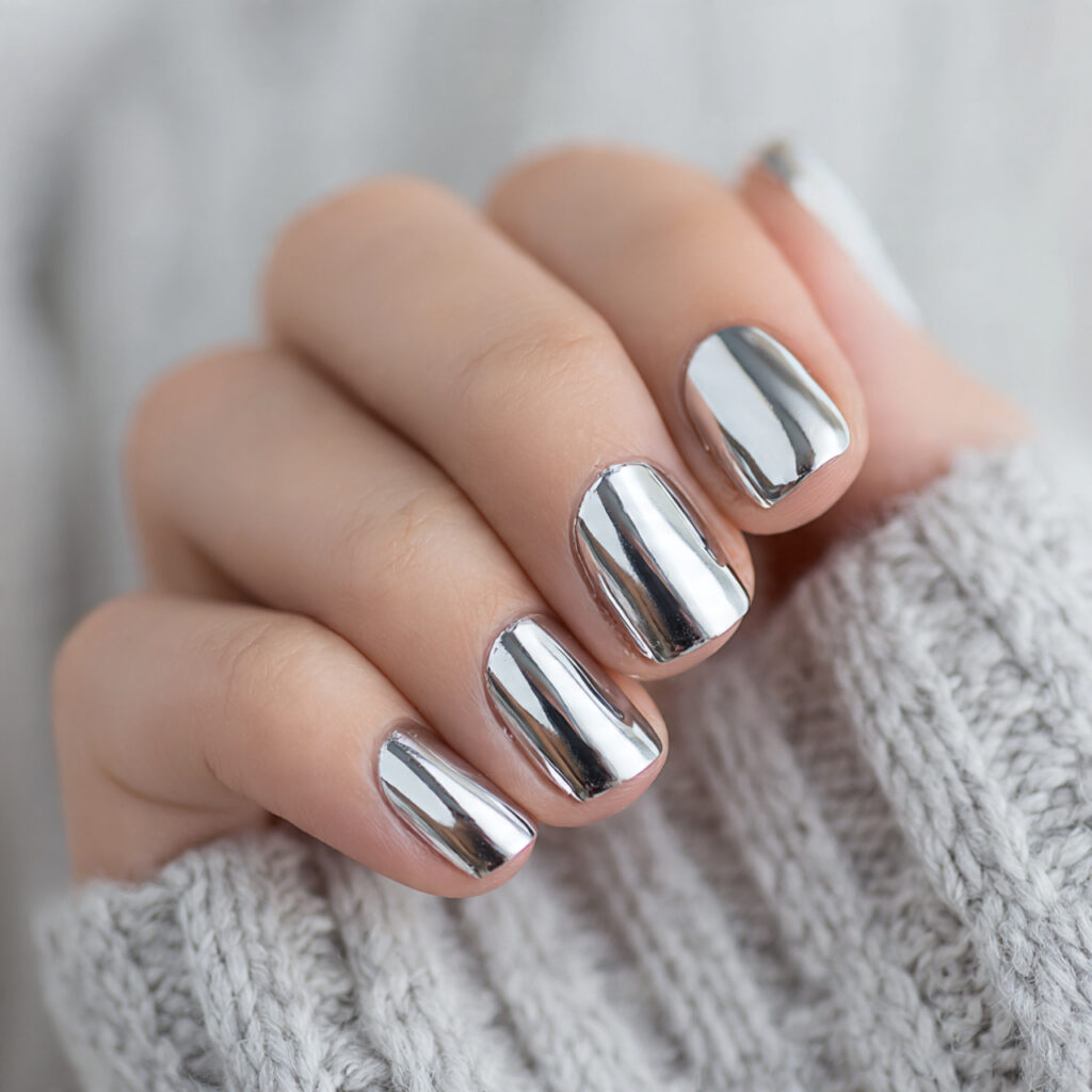 16 Short Summer Nails That Are So Cute, You’ll Want to Screenshot Every Single One 9 short chrome nails